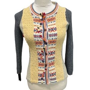 Anthropologie Field and Flower Rove Wander Cardigan Size XS.